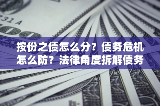 北京按份之债怎么分？债务危机怎么防？法律角度拆解债务分配与风险自保指南