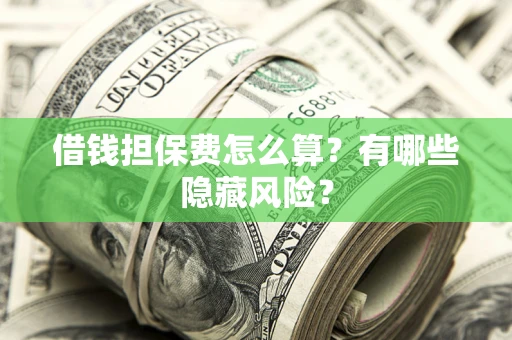 北京借钱担保费怎么算？有哪些隐藏风险？