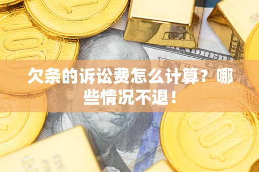 北京欠条的诉讼费怎么计算？哪些情况不退！