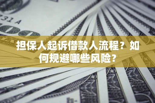 北京担保人起诉借款人流程？如何规避哪些风险？